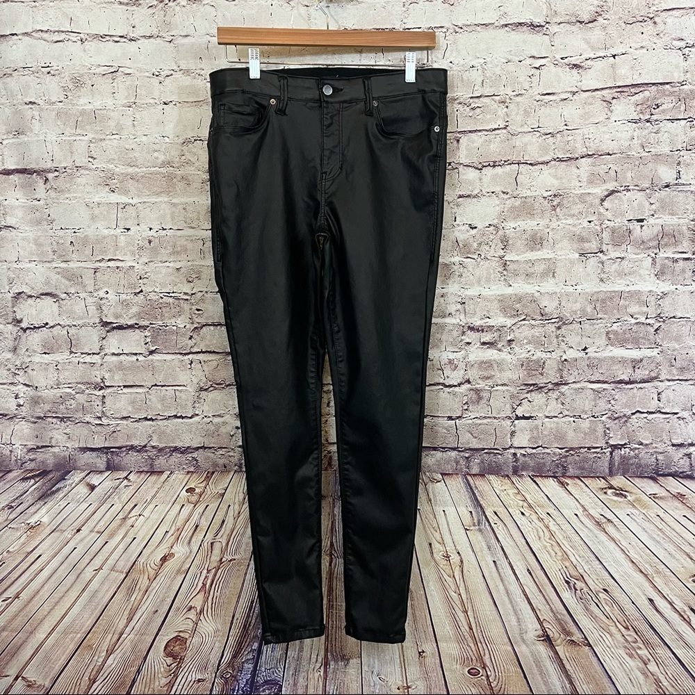 Fashion Nova Black Vegan Leather Skinny Pants